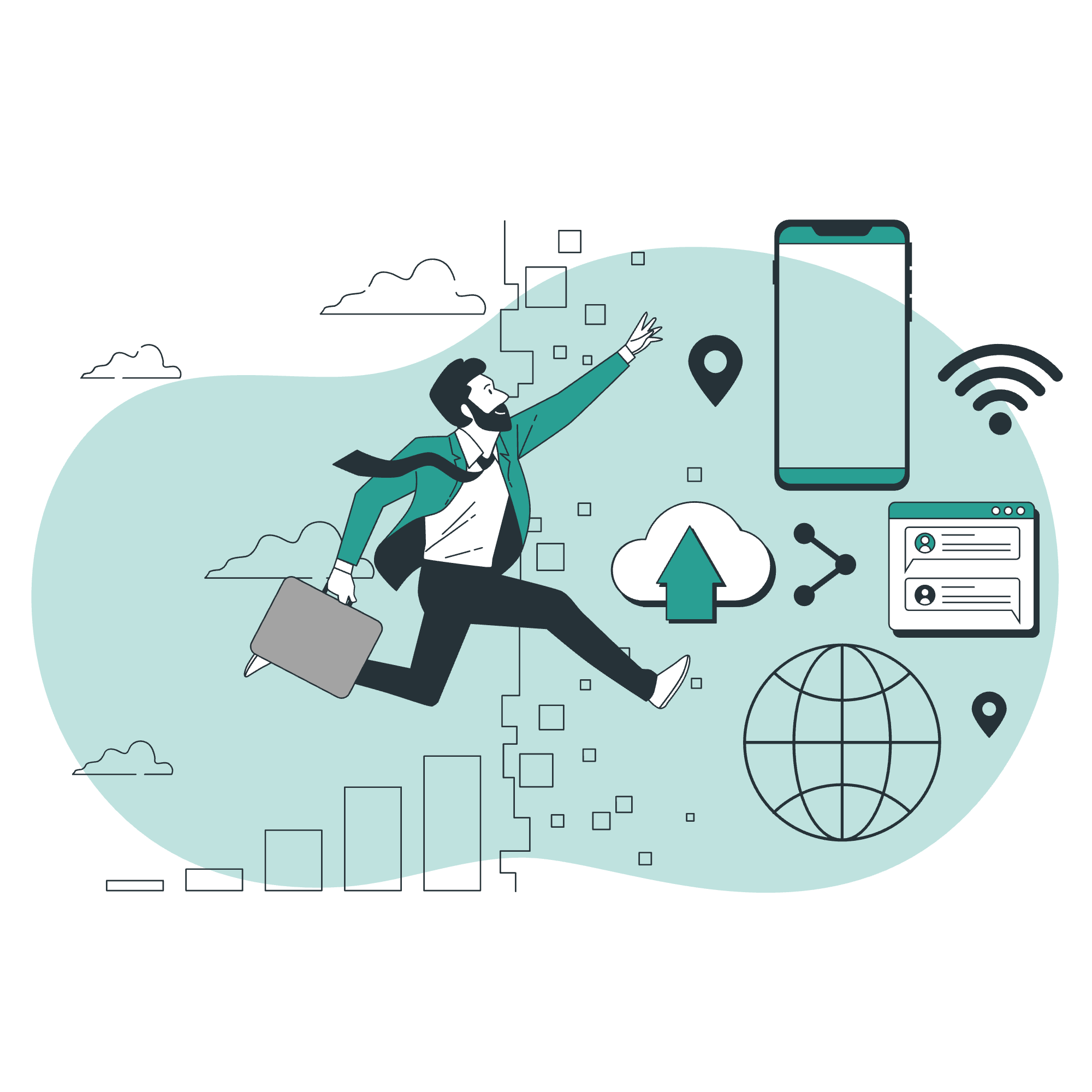 Visualisierung der digitalen Transformation im Unternehmen